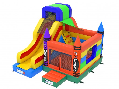 Combo Springkasteel Crayon 