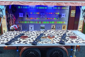 Country shooting booth